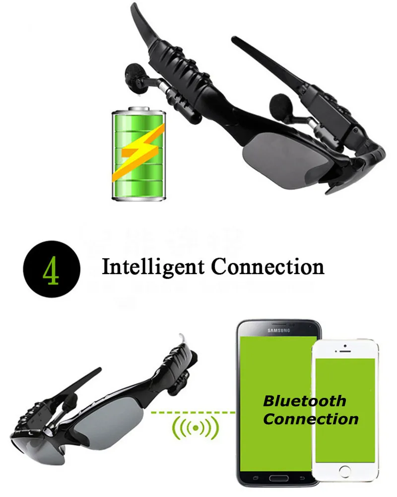 GutsyMan модные спортивные стерео беспроводные Bluetooth 4,1 гарнитура телефон поляризованные солнцезащитные очки для вождения/mp3 очки для верховой езды