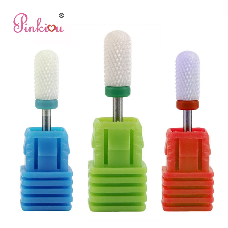 Ceramic nail drills for acrylic nails Bit Tool electric Smooth Top