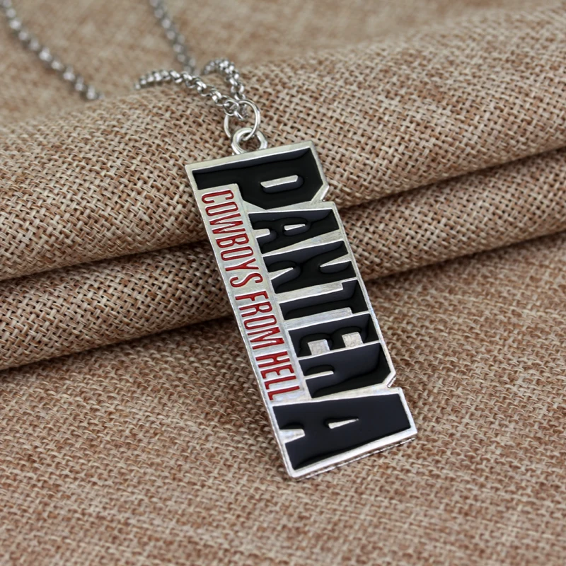 the heavy metal band metallica pantera pendant necklace music band from hell letter