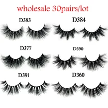 Новое поступление ресниц пластиковая коробка 30 пар/лот накладные ресницы из меха норки ручной работы Ресницы безжалостные норковые ресницы