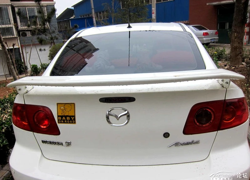 Для Mazda 3 кронштейн спойлер Высокое качество ABS праймер или любой цвет гоночный спойлер для Mazda 3 2006 до 2013 задний спойлер