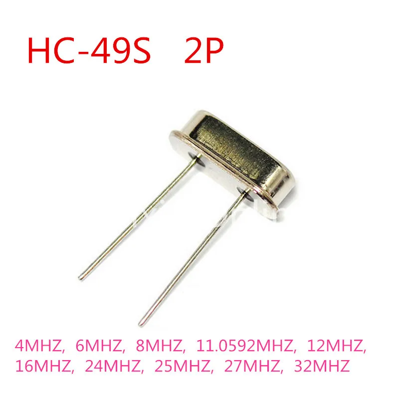 50PCS ST182b Crystal Oscillator HC-49S 2Pin Mini Passive Resonator Quartz 4MHZ 6/8MHZ 11.0592MHZ 12MHZ 16MHZ 24/25MHZ 27/32MHZ цена 50PCS ST182b Crystal Oscillator HC-49S 2Pin Mini Passive Resonator Quartz 4MHZ 6/8MHZ 11.0592MHZ 12MHZ 16MHZ 24/25MHZ 27/32MHZ цены онлайн