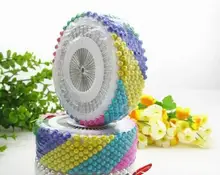 35 мм 480 Шт. Multicolor Полукруглой Головкой Dressmaking Перлы Faux Украшения Вязание Иглы Швейные Булавки Для Дома Garden Tool Аксессуаров