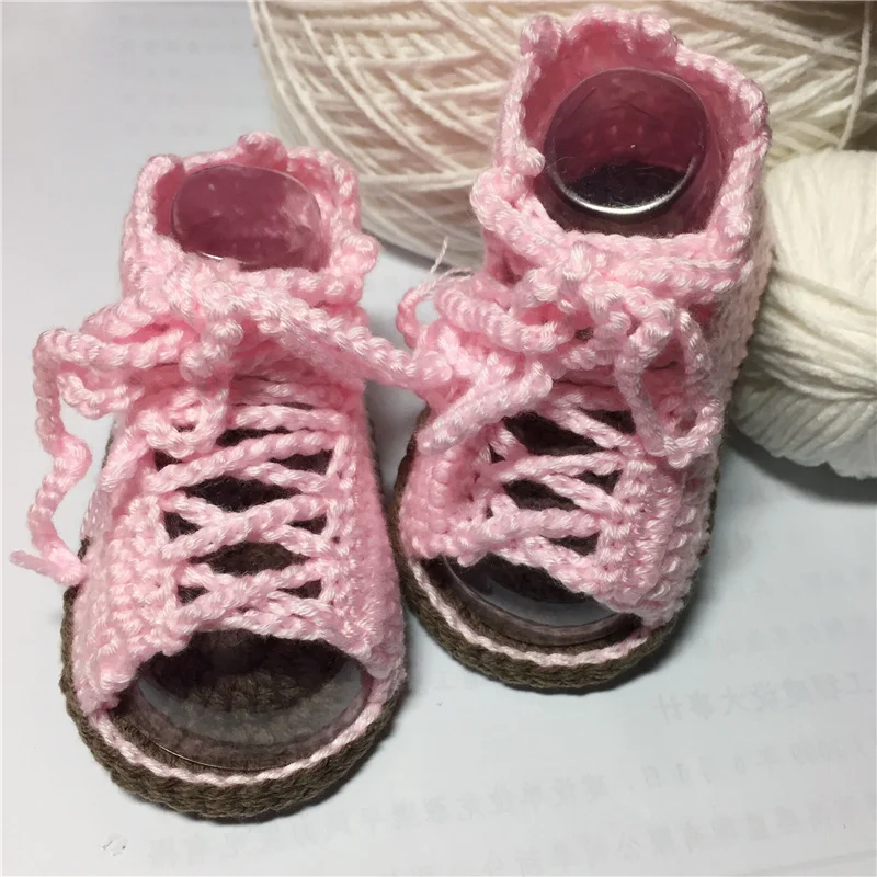 

QYFLYXUE Baby chalaza Hollow out boots Pink soft bottom shoes