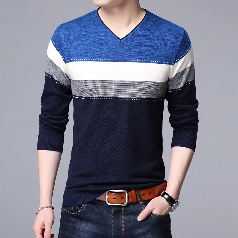 Sweater Men Knitted Fall And Winter Mens Knitted Sweater