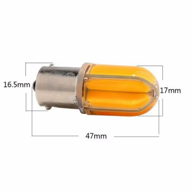 Супер яркий! 2 шт. S25 1156 BA15S COB 48 SMD кварцевая автомобильная светодиодная лампа 12В