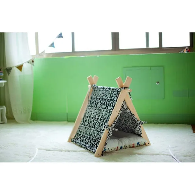 Small Pop Up Camping Tent 1 Puppy Pet Cat play Bed Indian pet play tent with matin Toy Tents