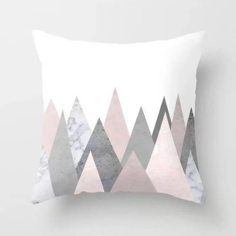 الشمال نمط الرخام وسادة غطاء الوردي الأناناس هندسية أفخم وسادة حالة الاسكندنافية المنزل الديكور ل كنبة مكتب كرسي