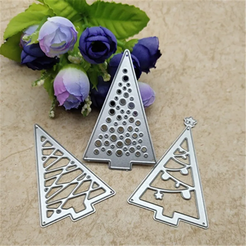 

Christmas tree Cutout Metal Cutting Dies Stencils Die Cut for DIY Scrapbooking Album Paper Card Embossing