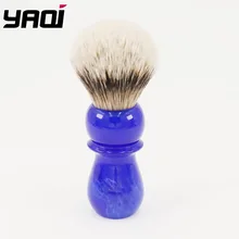 Yaqi 24 мм Arctic Sky темно-синяя ручка Silvertip барсук волосы щетка для бритья Парикмахерская