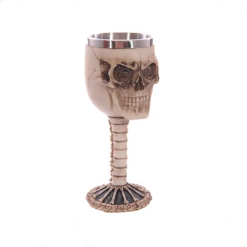 

New Skull Goblet Decoration Art Furnish Craft Birthday Gift Resin Cup