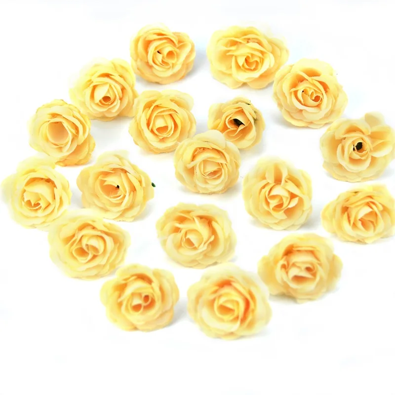 100 шт. шелковые искусственные розы 2 5 см|artificial rose flower|fake flowersrose flower |