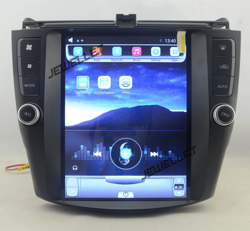 10," tesla стиль вертикальный экран Восьмиядерный Android 8,1 автомобиль gps Радио Навигация для Honda Accord 2003-2007