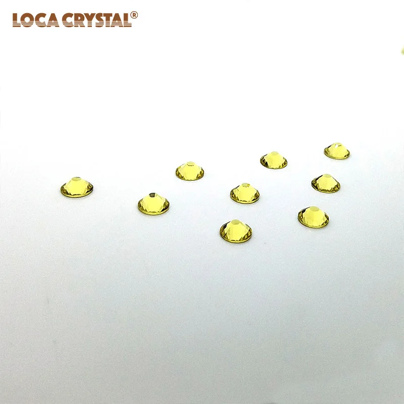 LT. COL. Topaz цветные украшения для дизайна ногтей Flatback Rhinestone Прямая продажа с фабрики