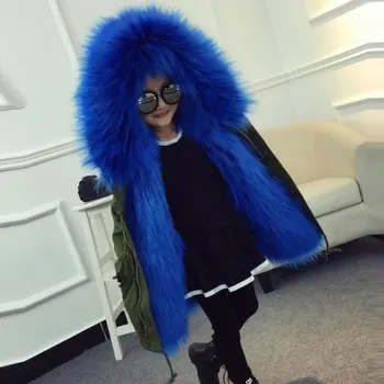 

Child Girls Faux Fur Winter Autumn Hooded Jackets for Baby Girl Warm Windbreaker Outerwear Sport Coats Fashion Kids Cloth 2-10T