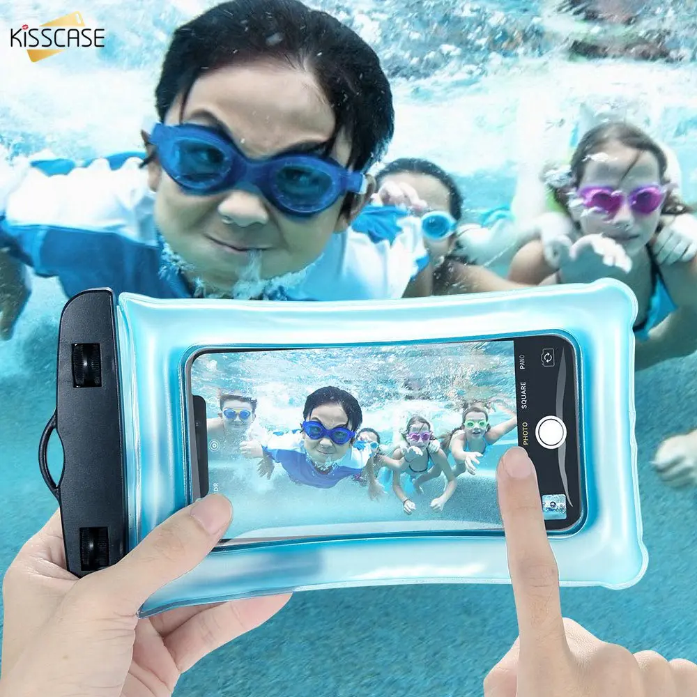 

KISSCASE Swimming Diving Phone Pouch for iPhone XR X XS MAX 6.5 inch Outdoor Waterproof Cases Universal Swimming Phone Case #4
