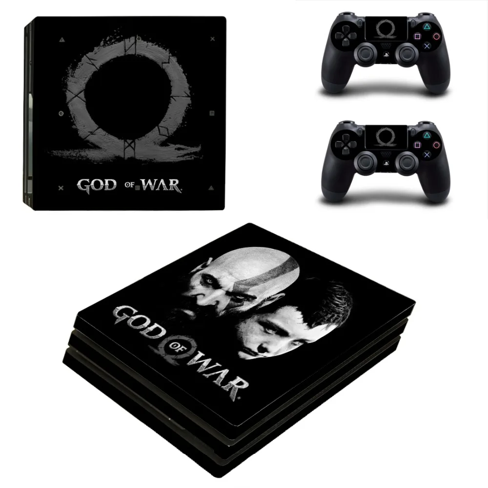 Игра God of War PS4 Pro наклейка для кожи виниловая наклейка для sony Playstation 4 консоль и 2 контроллера PS4 Pro наклейка для кожи