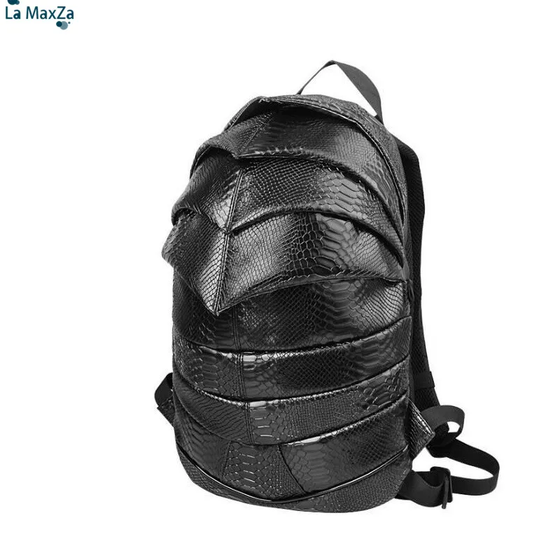 PU анти-брызги воды сумка водонепроницаемый мужской черный рюкзак Mochila Masculina ноутбук кожаный рюкзак Mochilas Bolsa - Цвет: 2