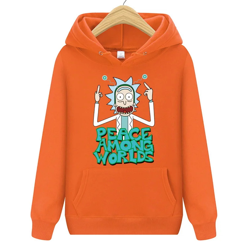 ريك Morty أنيمي الرجال هوديس 2018 جديد عارضة هودي ريك و Morty طباعة الرجال هوديس بلوزات القطن قمم