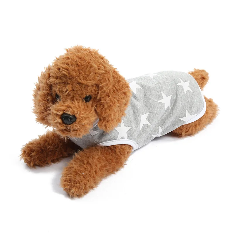 

2019 Summer New Cute Soft Pet Clothes Creative Print Love Dog Head Short Sleeve Small Dogs Cotton Coat Jacket Clothing For Puppy