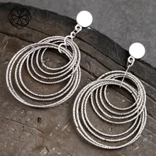 Геометрические серьги в виде единорогов, металлические женские серьги, модные ювелирные изделия, винтажные серьги-гвоздики, подарок на день рождения