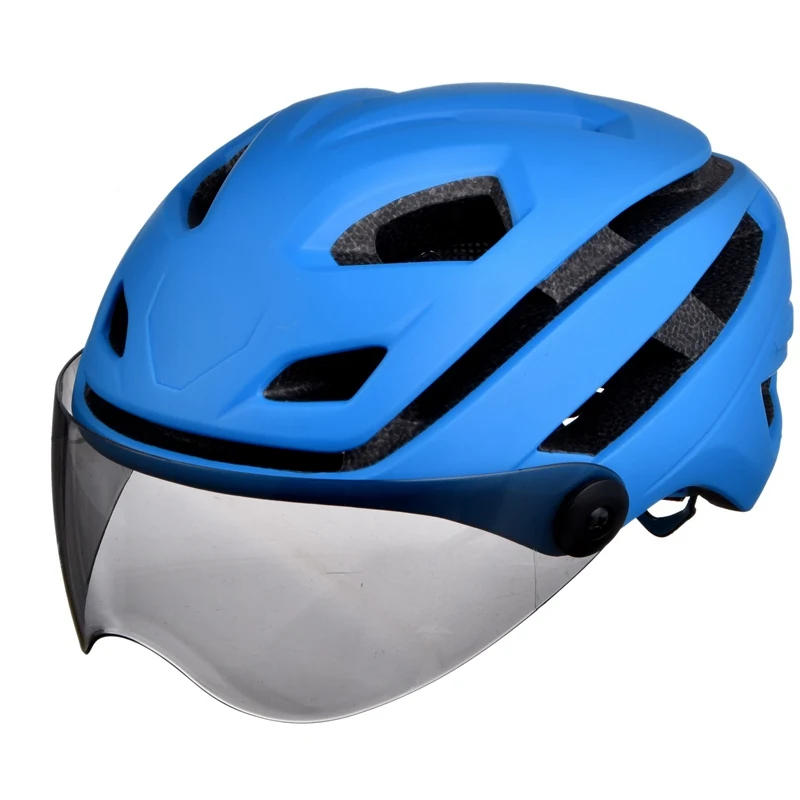 L 002 Cycling Helmet With Goggles Matte Casco Ciclismo Bicycle Helmet
