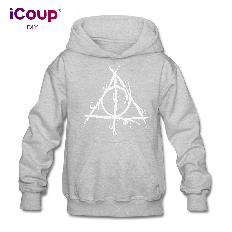 ICoup Kids Deathly holows, хлопок, толстовки с капюшоном для детей 12-18 лет