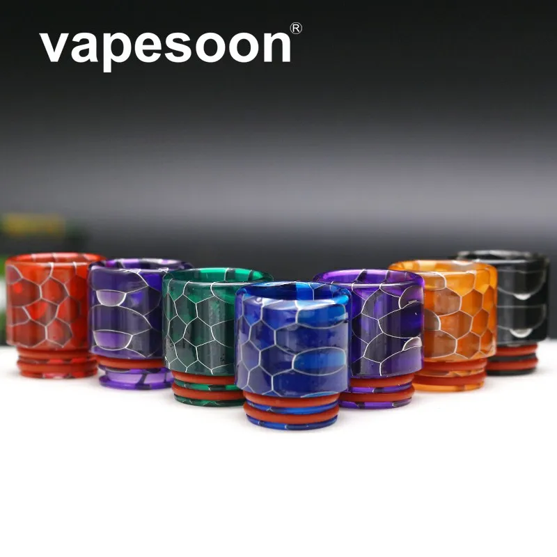 vapesoon Resin Vape Mouthpiece Wild Cobra Drip Tip for e-cigarette 810 Thread RTA Atomizer for SMOK TFV12 Prince vapesoon Resin Vape Mouthpiece Wild Cobra Drip Tip for e-cigarette 810 Thread RTA Atomizer for SMOK TFV12 Prince