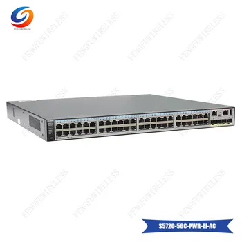 

Original Fiber Optic HW S5720-56C-PWR-EI-AC 48 PoE+ 10/100/1000BASE-T ethernet interface 4 port SFP 10GE network switch