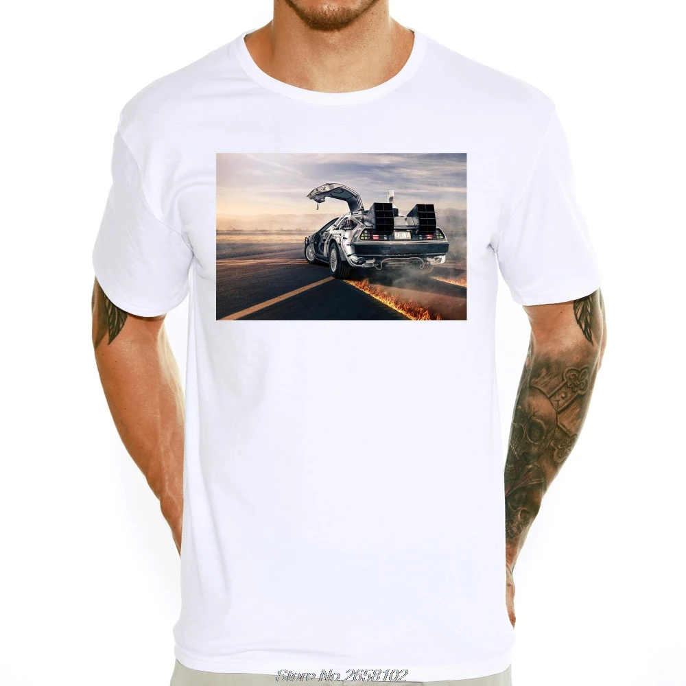 

Movie Poster Men's Back To The Future Funny T-shirt Male Boys Casual Short Sleeve T-shirt Soft Tops Harajuku Streetwear