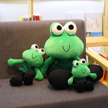 

Cute Long-Legged Frog Doll Plush Toy Child Comfort Baby Pillow Cartoon Happy Frog Prince Plush Toy Doll Children Birthday Gift