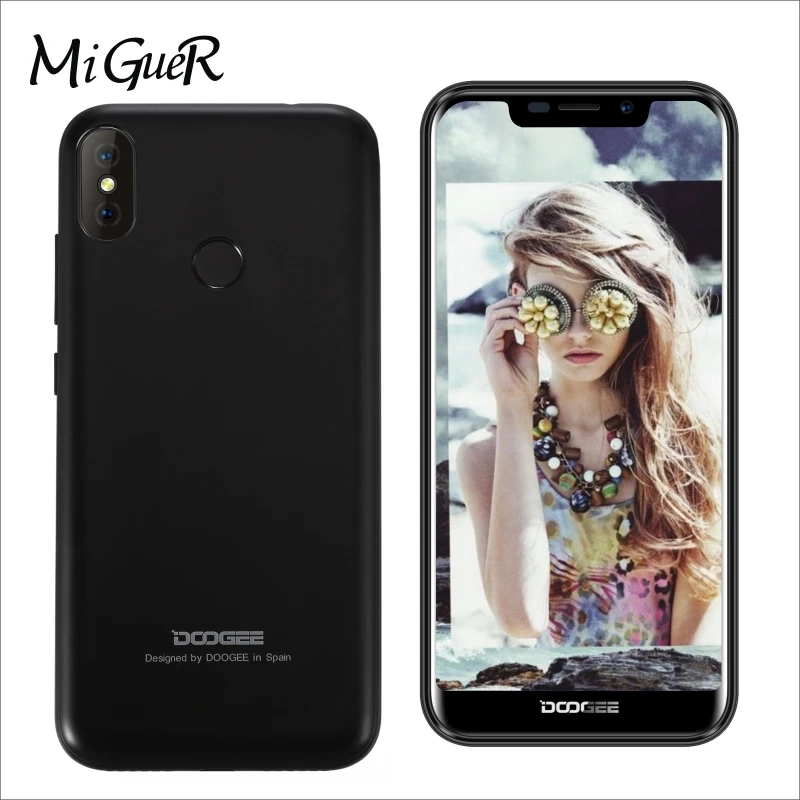 DOOGEE X70 5 дюймов u образный 2.5D 19:9 полный экран мобильный телефон Android 8 1 MTK6580A 2 Гб ram 16