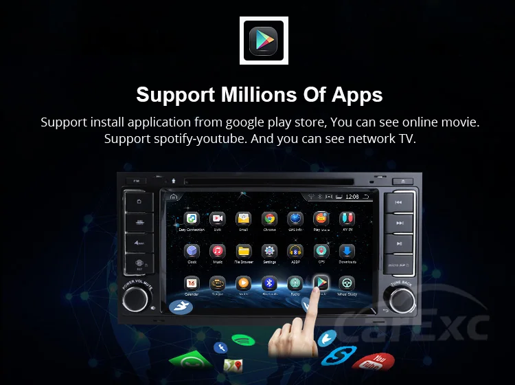 Best CarExc Android 9.0 OS Octa Core For Volkswagen Touareg VW T5 Car Radio With GPS DVD WiFi Bluetooth USB SD Multimedia Navigation 22