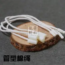 Хорошее качество beidge хлопок натуральный Висячие бирки шнур в одежде для одежды, stringing цена вешалки