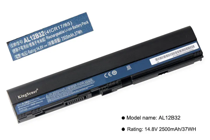  Japanese Cell New AL12B32 Laptop Battery for Acer Aspire One 725 756 V5-171 B113 B113M AL12X32 AL12