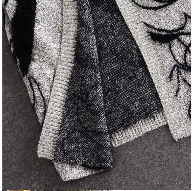 Вязаный длинный свитер Тренч женский осенний зимний Кардиган большого размера с рукавом летучая мышь женский джемпер кардиган