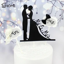 3 шт. Mr& Mrs пары флажки для торта свадебный торт Топпер невесты жениха Свадебная вечеринка Декор для выпечки торта обручение Торт Инструменты