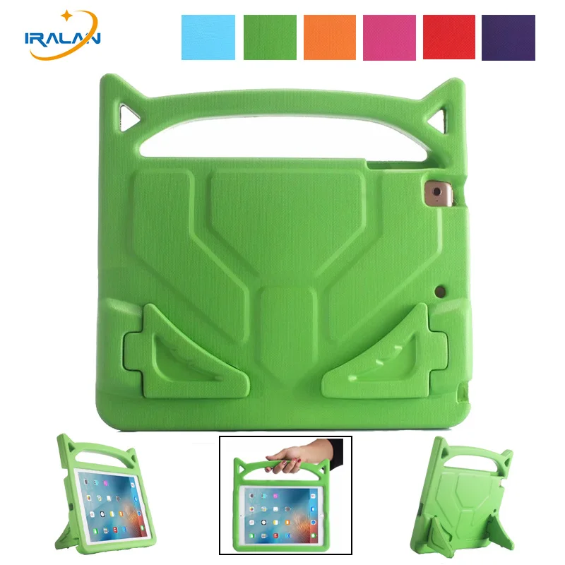 Дети ударопрочный безопасный Чехол для iPad 2018 2017 Air 1/2 EVA 3D мягкая ручка подставка
