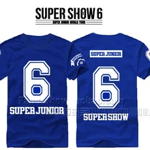 Super Junior sj rodea SJ6 серия эльф camiseta манга corta футболки KPOP estrella del хип футболка с принтом