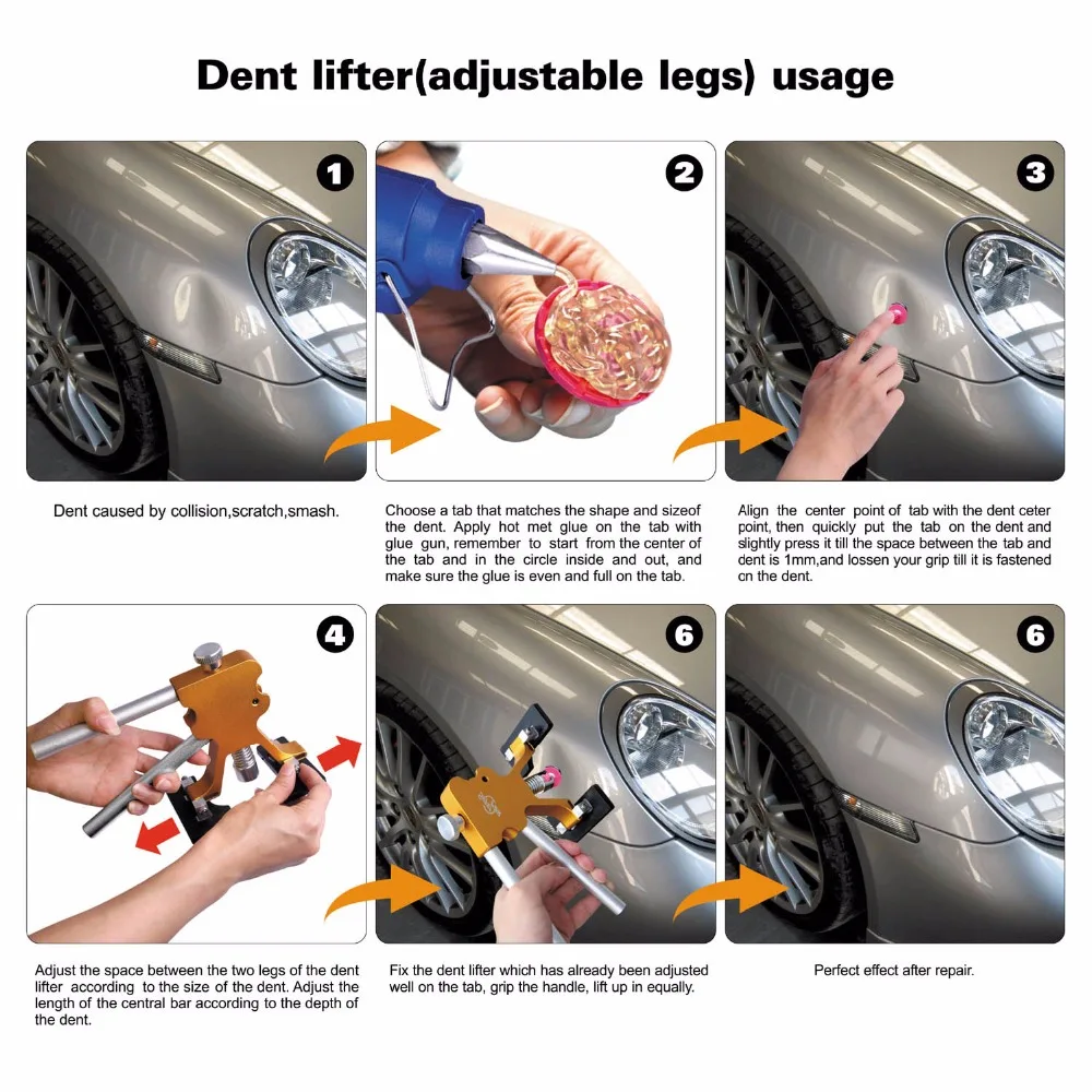 £13.34 High Quality Super Pdr Dent Damage Repair Tools Dent Lifter