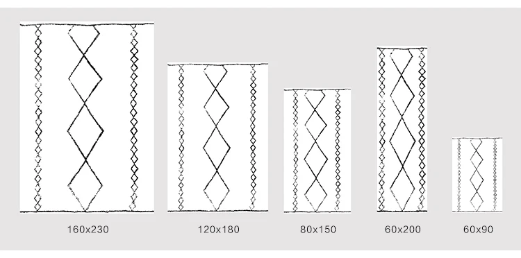 Скандинавский стиль collalily Morocco стиль килим ковер ручной работы геометрический Богемия индийский ковер плед полосатый современный черный белый красный дизайн
