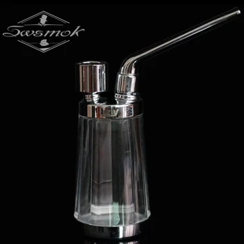 

SWSMOK New Popular Bottle Water Pipe Portable Mini Hookah Shisha Tobacco Smoking Pipes Gift of Health Metal Tube Filter