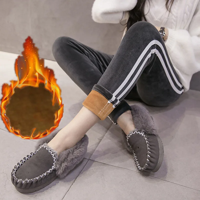 

2018 Autumn Winter Maternity Pants Care Belly Leggings Clothes Thick Warm Cotton Slim Trousers For Pregnant Women M L XL XXL