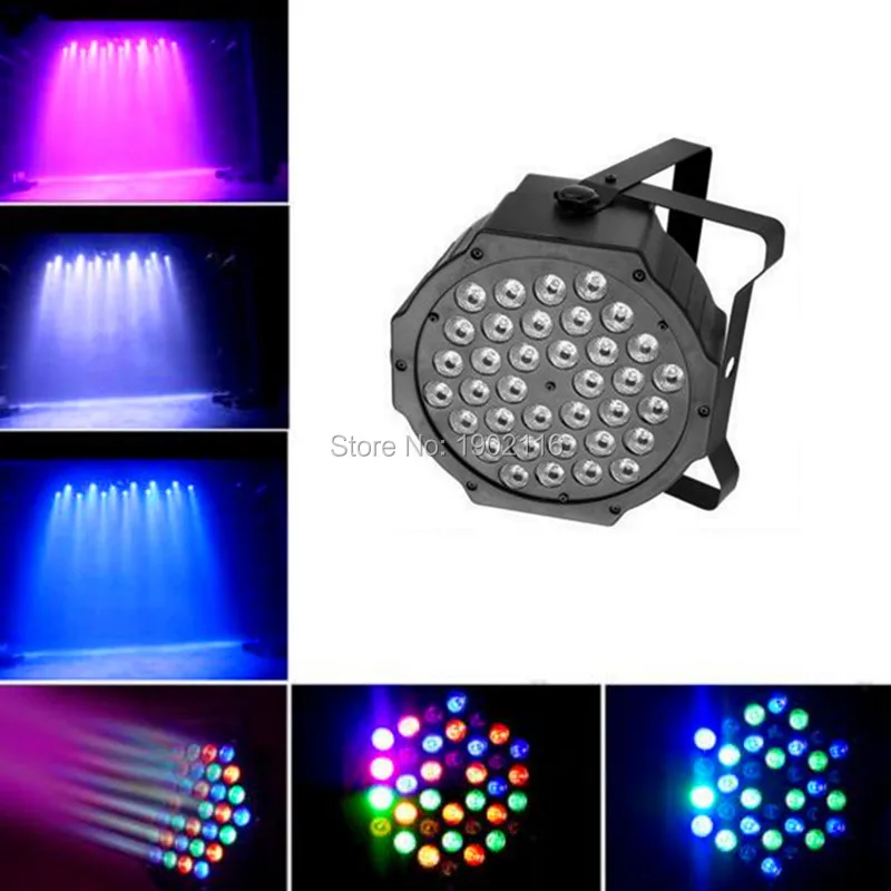 8 шт./лот, плоский светодиодный светильник 36x3 Вт, RGB DMX512, сценический светильник, дискотека, DJ, светильник, светодиодный, Par, Стропильный светодиодный светильник, и быстрая