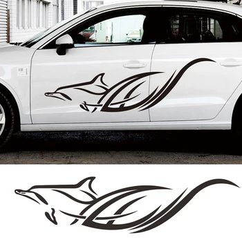 

45*180cm Car Hawaiian Style Dolphin Vinyl Sticker Decals Graphics Accessories