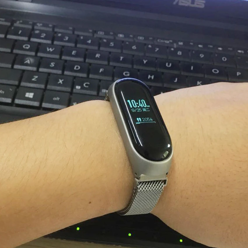 Браслет Mi Band 3 металлический Безвинтовой браслет из нержавеющей стали для Xiaomi Miband