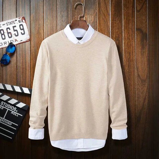 2018 Spring Men Sweaters Japanese School Style Woolen Pullovers High Quality Trendy Design 