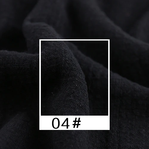 Однотонная льняная хлопковая ткань, сделай сам, одежда для рукоделия, подушка для шитья, ручная работа, 130x100 см, не скатывается, швейная Лоскутная Ткань S146 - Цвет: 04