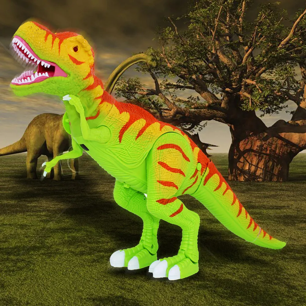 HINST 2019 дистанционное управление RC T Rex quiurtoy фигурку перемещение прогулки робот Ревущие звуки рот пластик Модель JAN3