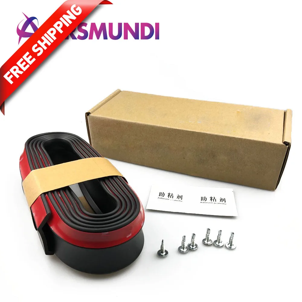 Rubber Soft Black bumper Strip Car 60mm Width 2.5m length Exterior